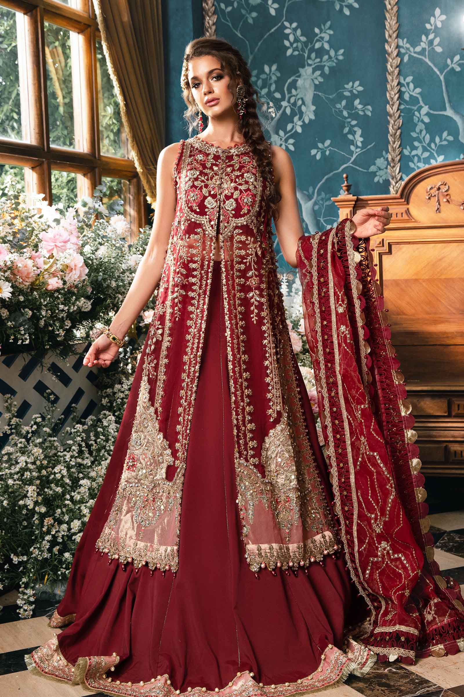 3 Piece Unstitched Embroidered Suit | BD-2807 - Image 14