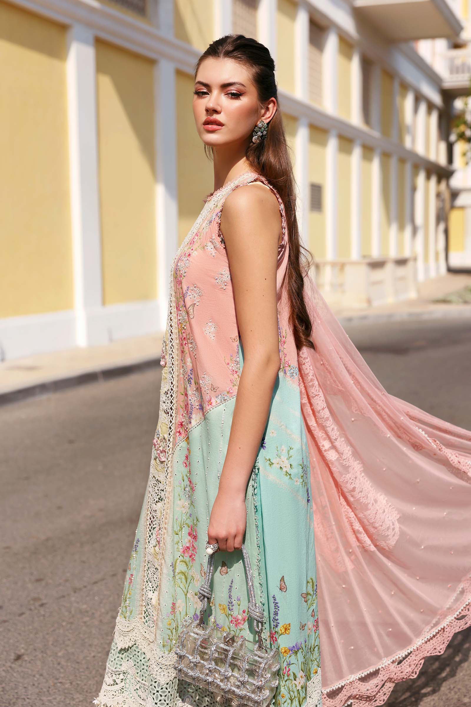 3 Piece Unstitched Embroidered Lawn Suit - Image 4