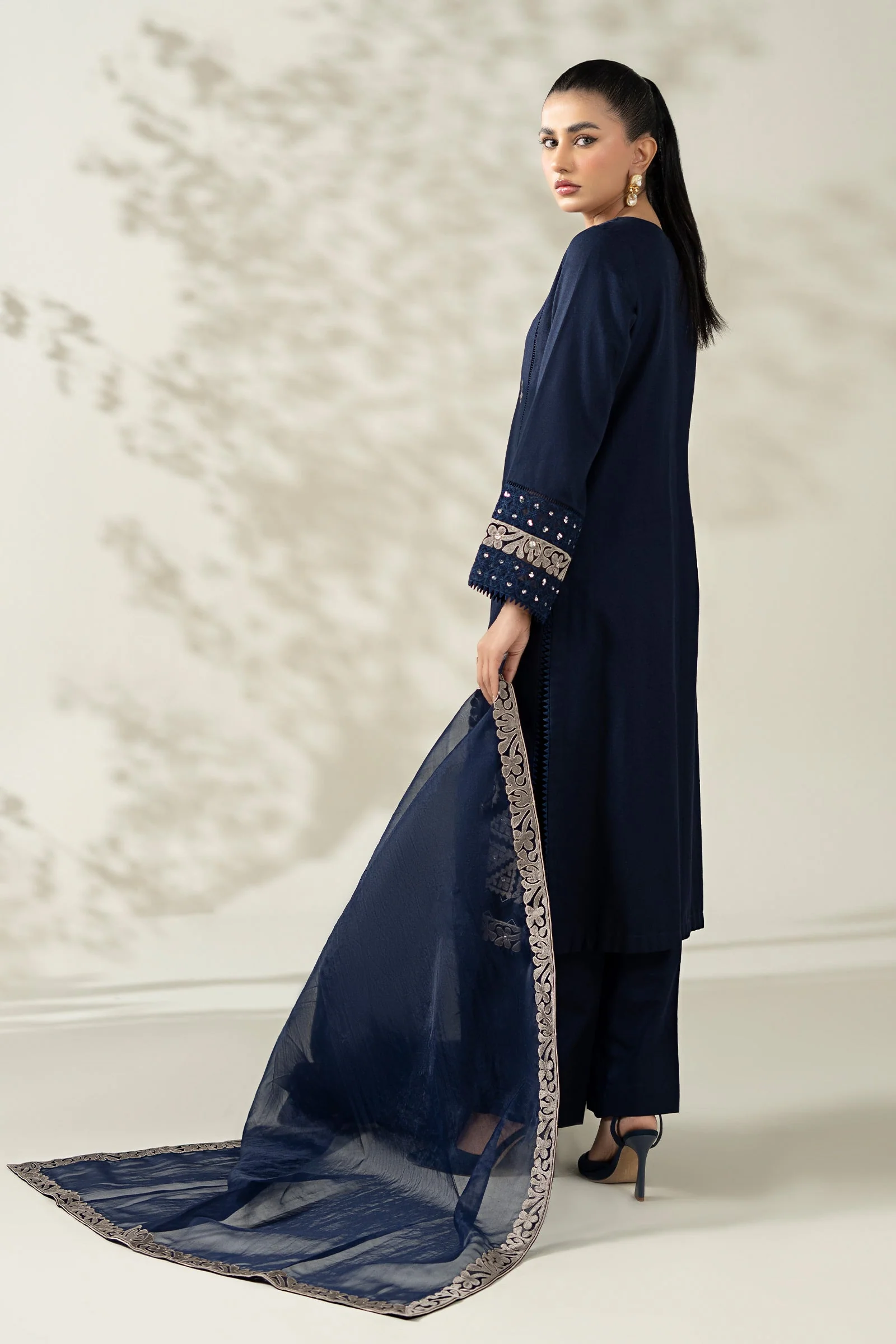 3 Piece Embroidered Marina Suit - Image 9