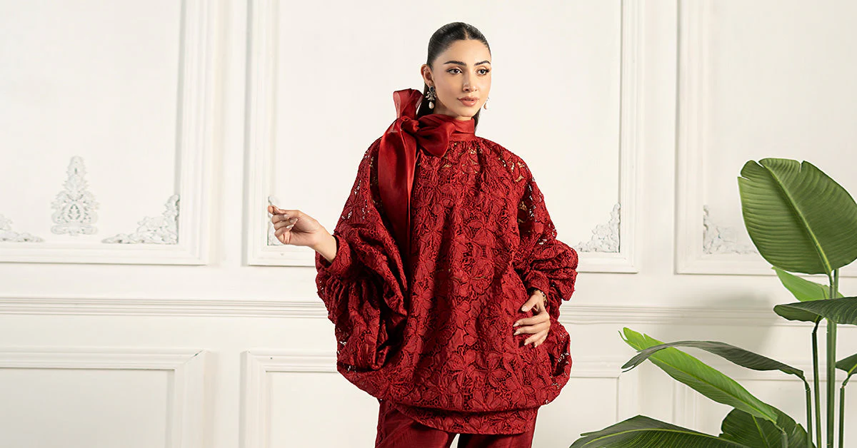 Embroidered Silk Fabric (1Pc) | LF-CH2R1 - Image 4