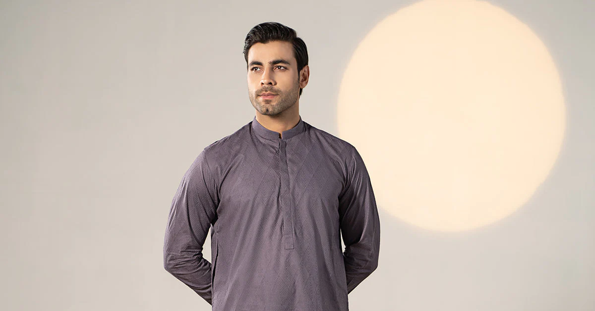 Embroidered Cotton Kurta - Image 7