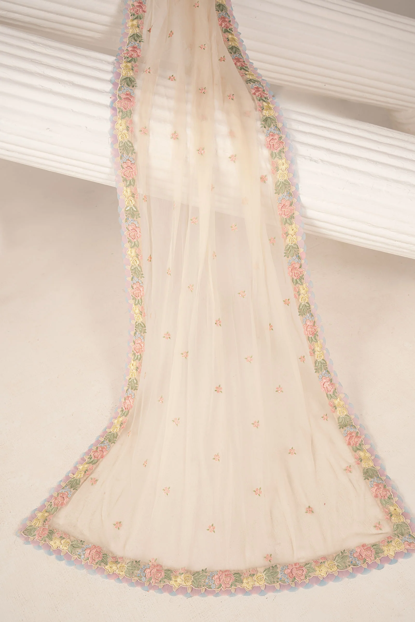 Embroidered Chiffon Fabric (2Pcs) - Image 7