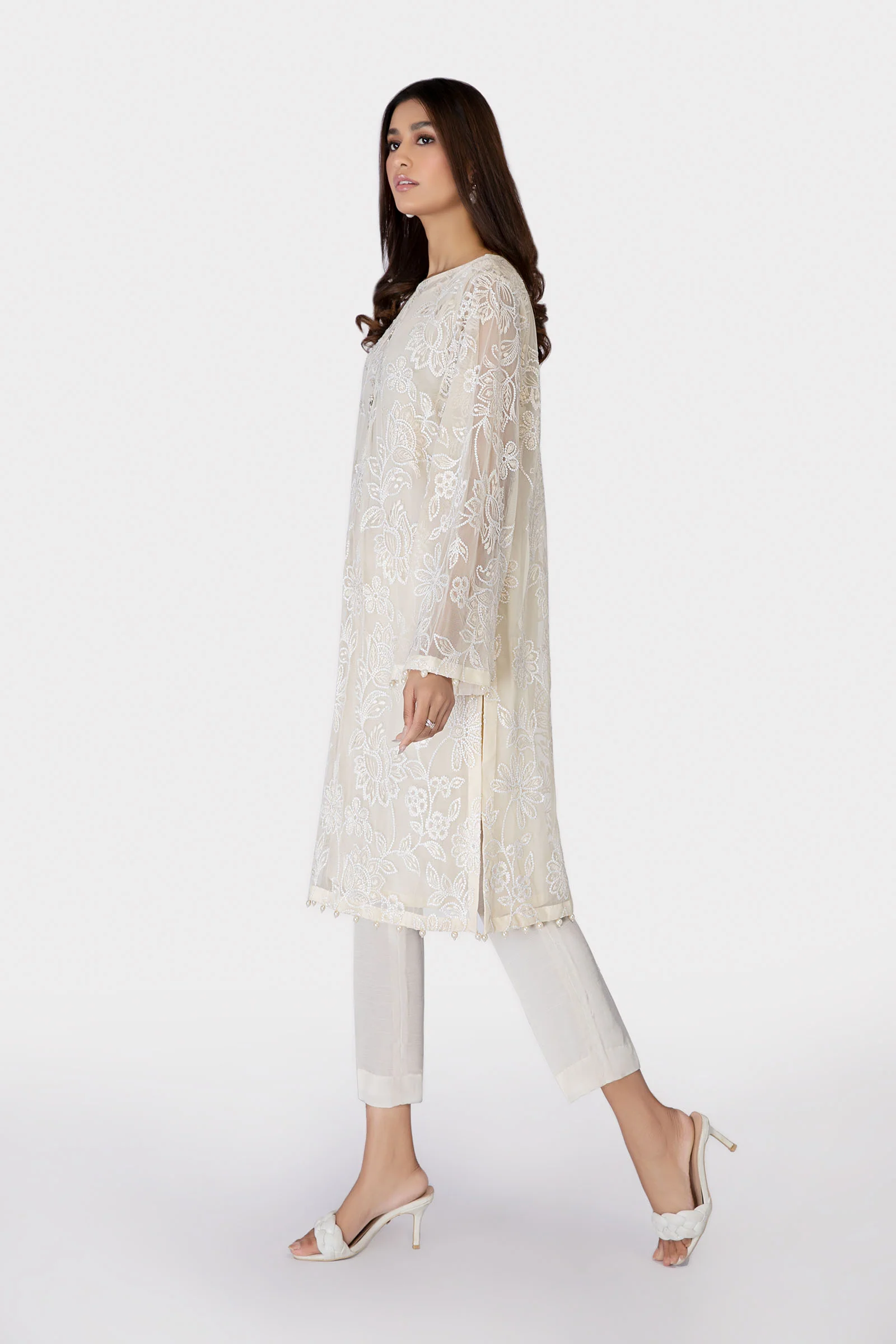 M.Luxe Fabrics LF-319-Off White - Image 3