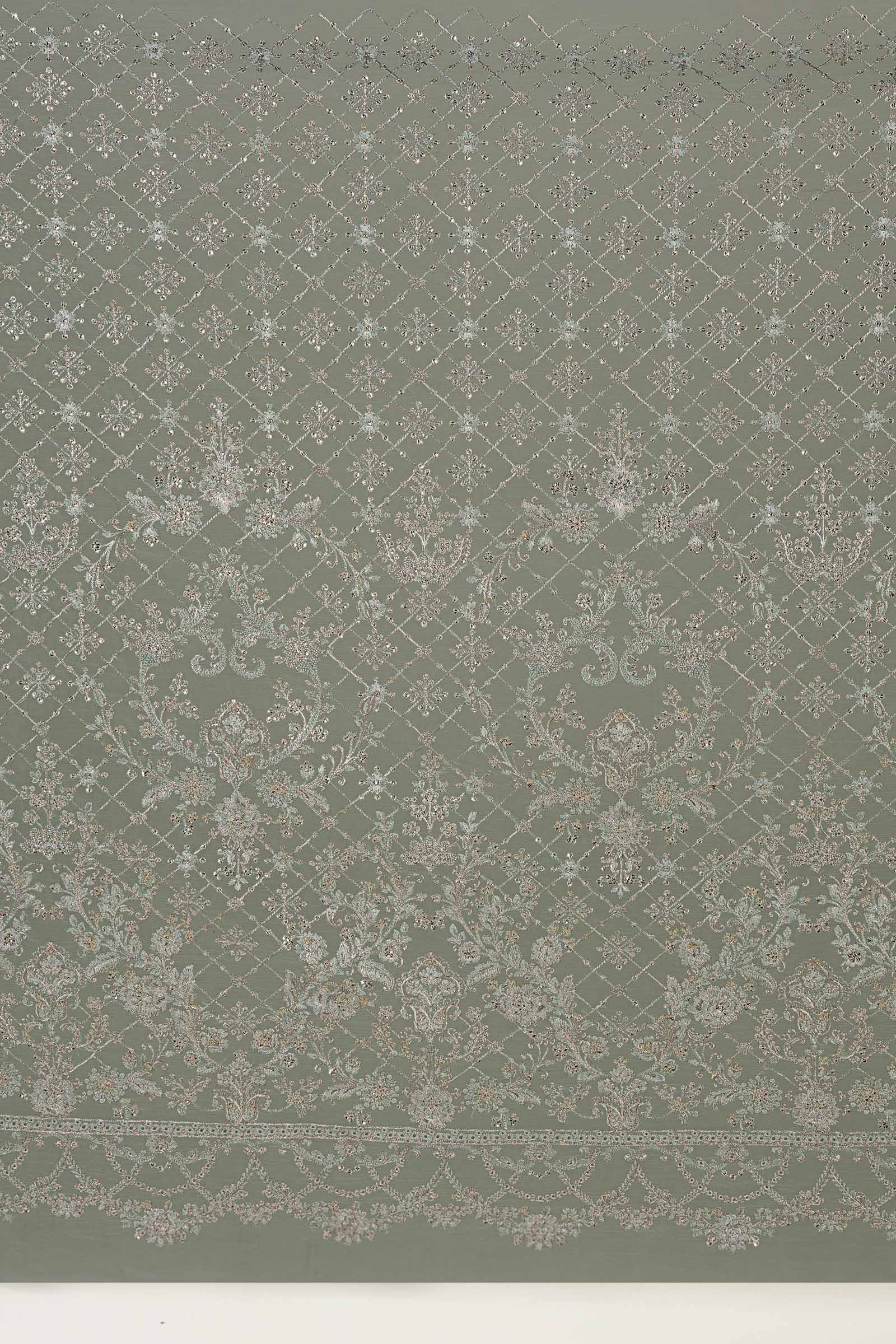 Embroidered Chiffon Fabric (1Pc) | LF-820 - Image 10