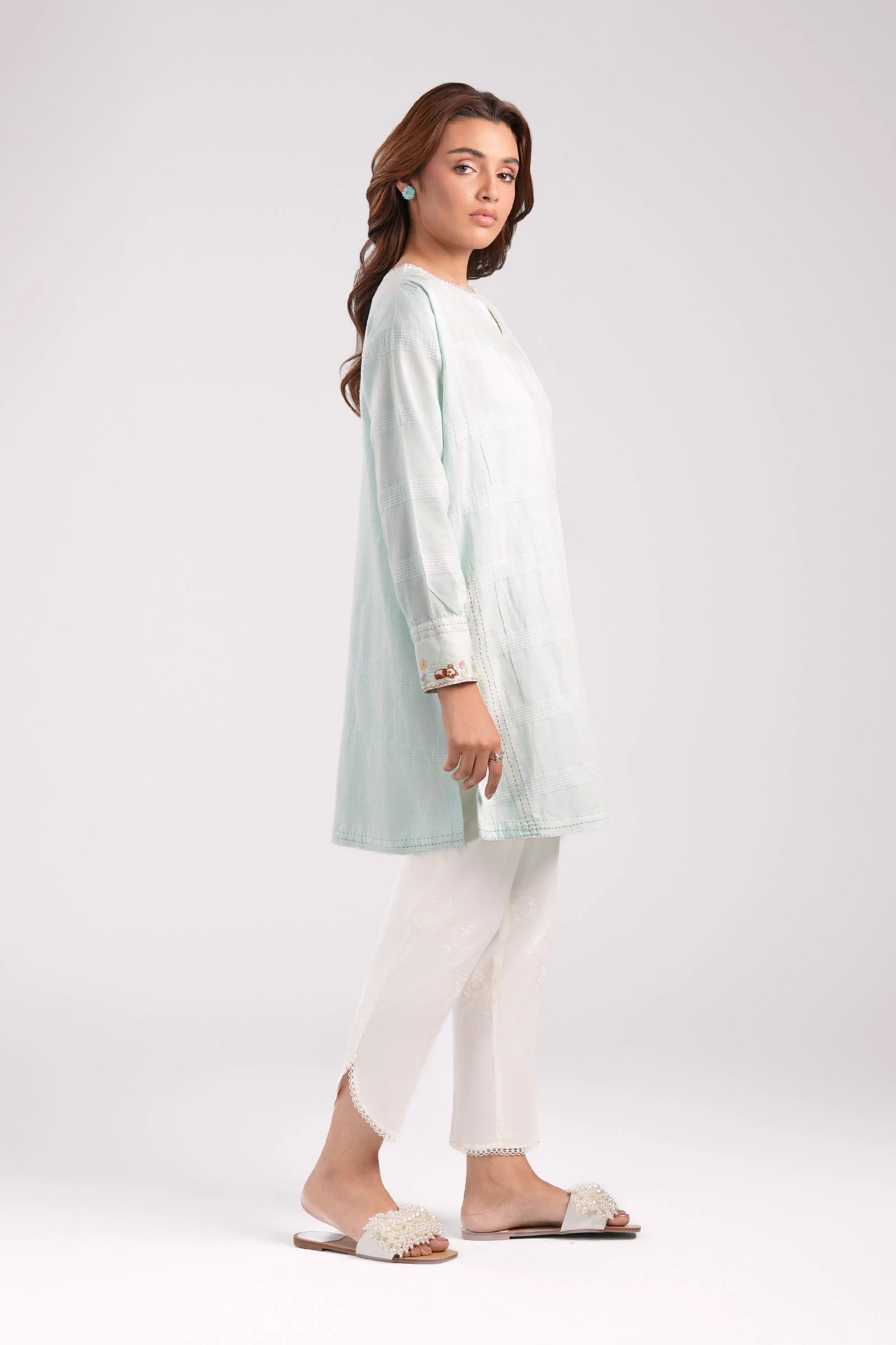 Embroidered Textured Tunic - Image 5