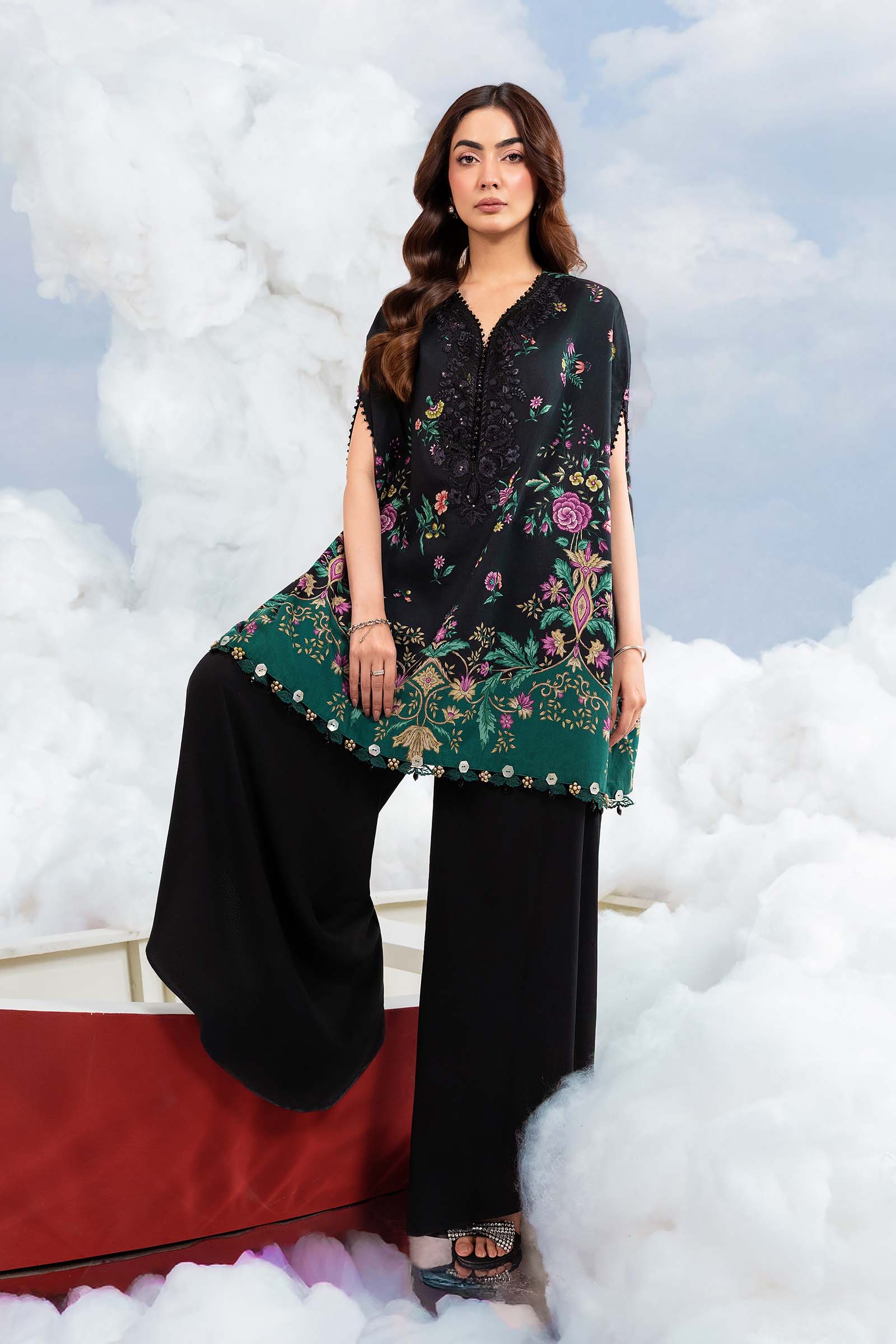 3 Pc Unstitched Embroidered Lawn Suit - Image 10