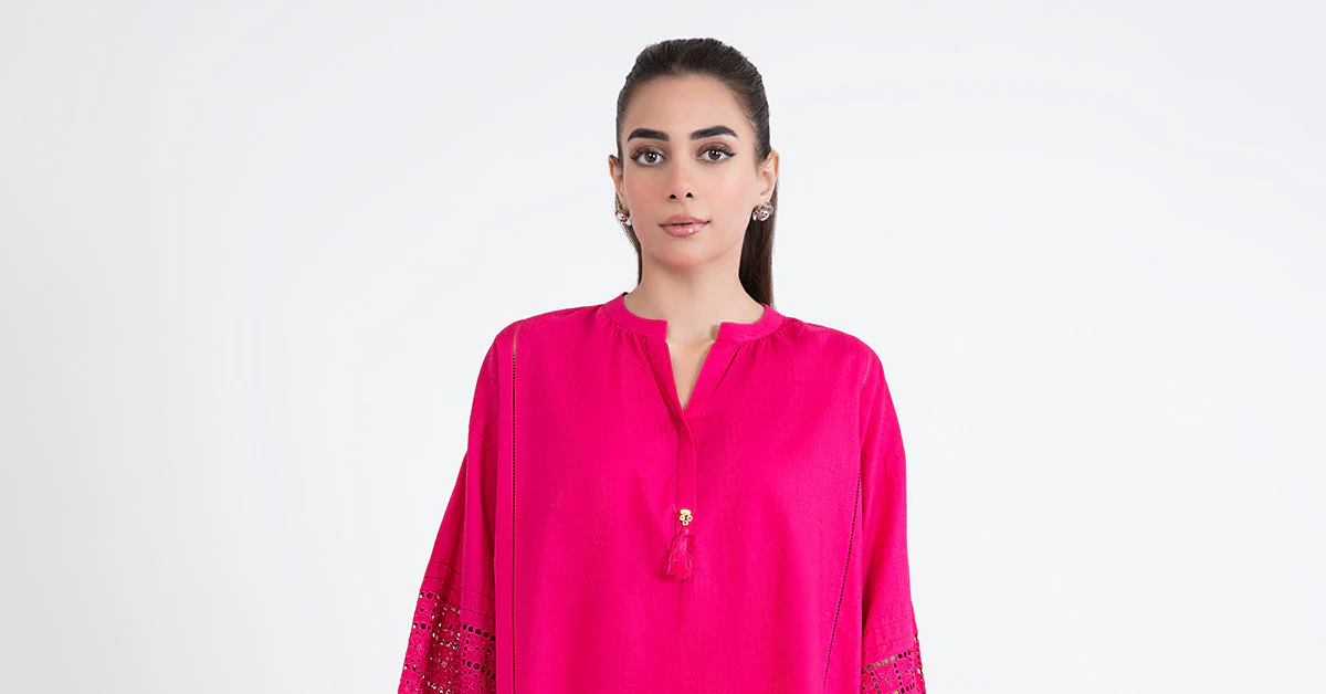 2 Piece Dyed Dobby Lawn Suit - Image 9