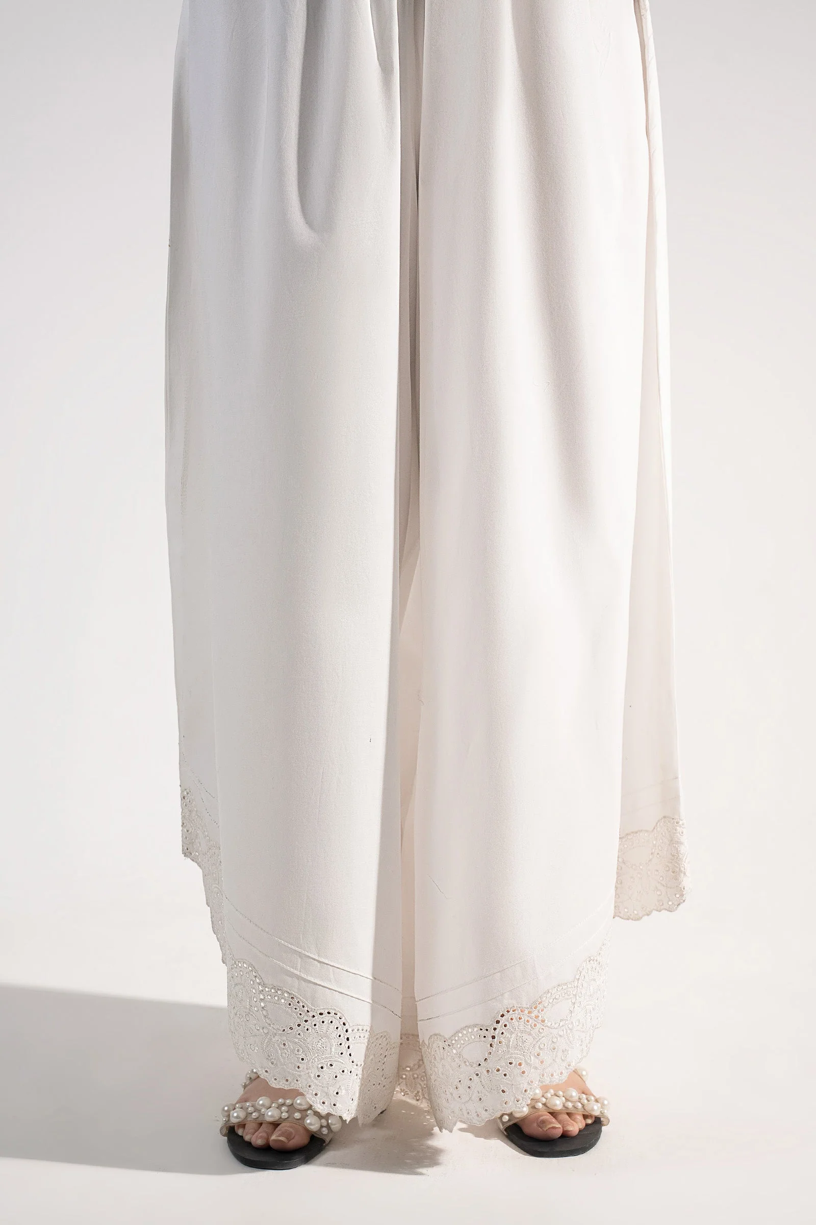 Embroidered Cambric Trouser