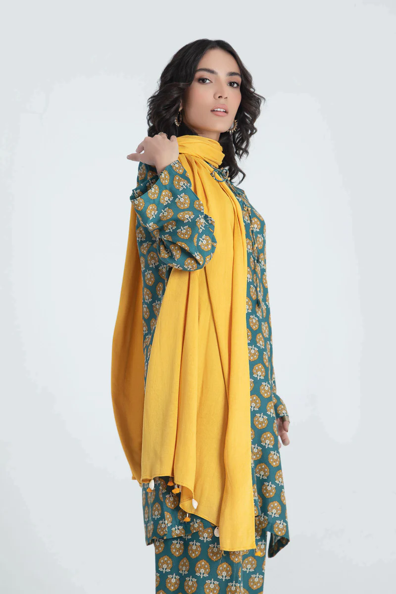 Scarf Yellow MB-W22-296 - Image 2