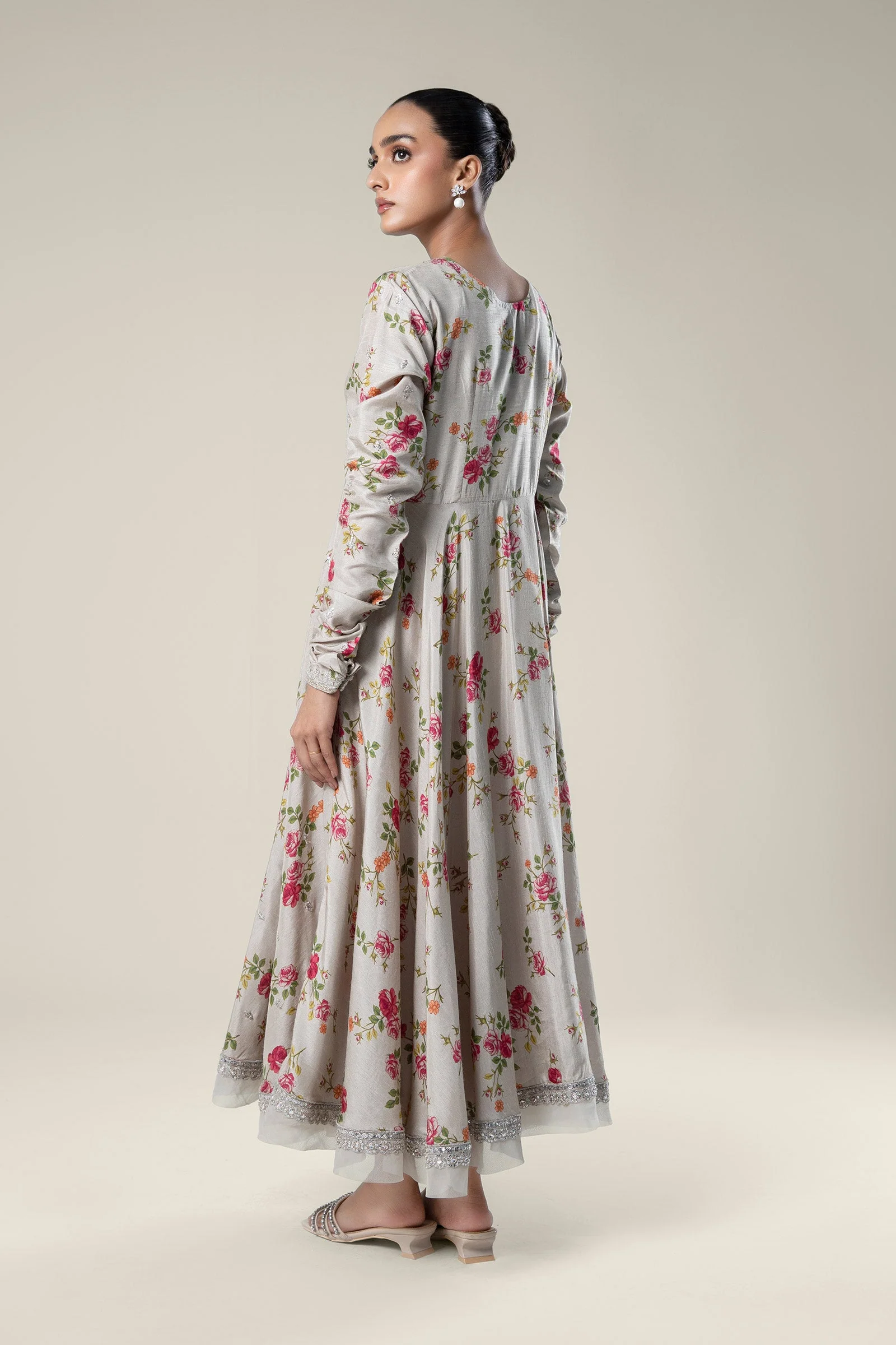 Embroidered Raw Silk Pishwas - Image 5