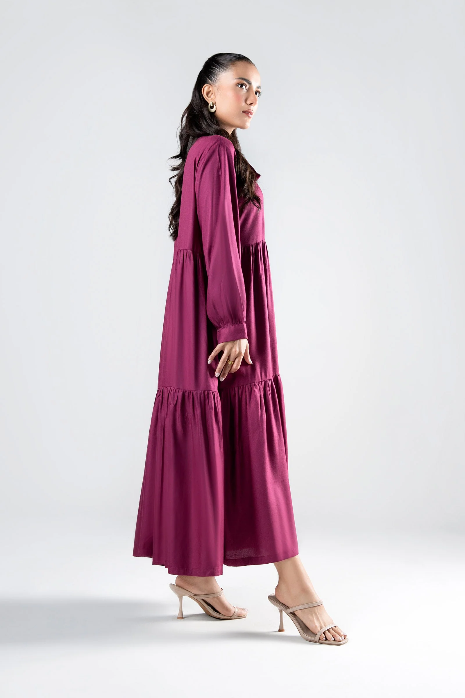 Embroidered Twill Dress - Image 3