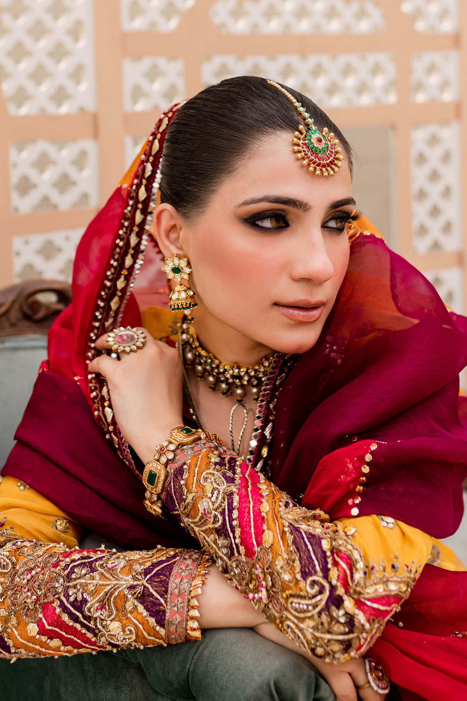 Maria B. Couture Mustard Yellow MC-905 - Image 3