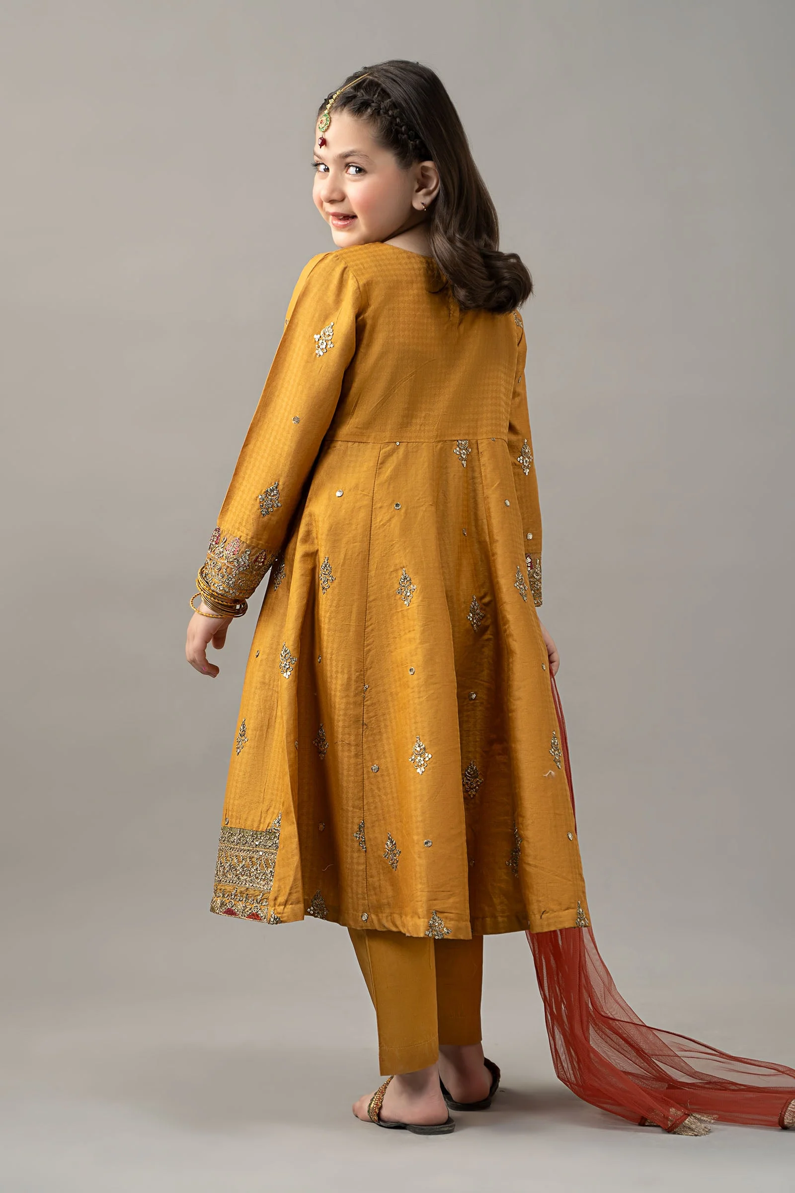 3 Piece Embroidered Dobby Lawn Suit - Image 5