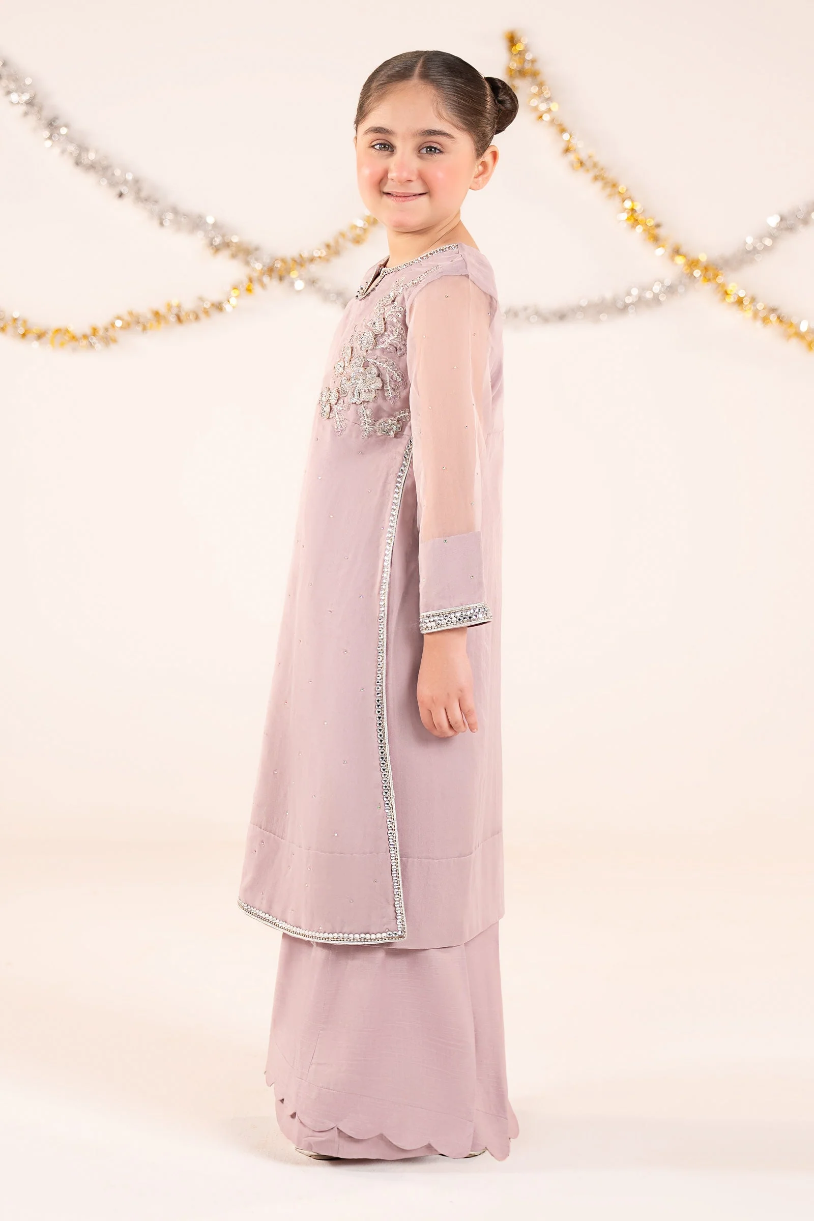 2 Piece Embroidered Organza Suit - Image 5