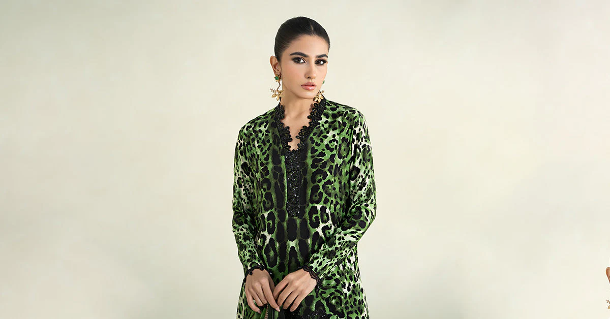 3 Piece Printed Linen Suit | MPS-2409-A - Image 7