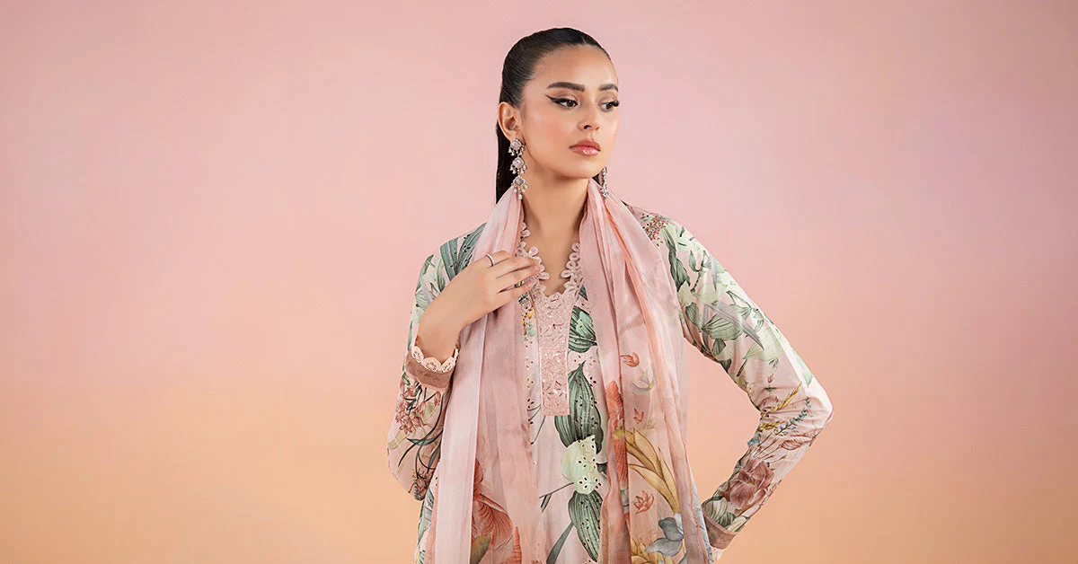 3 Piece Printed Lawn Suit | MPS-2502-A - Image 6