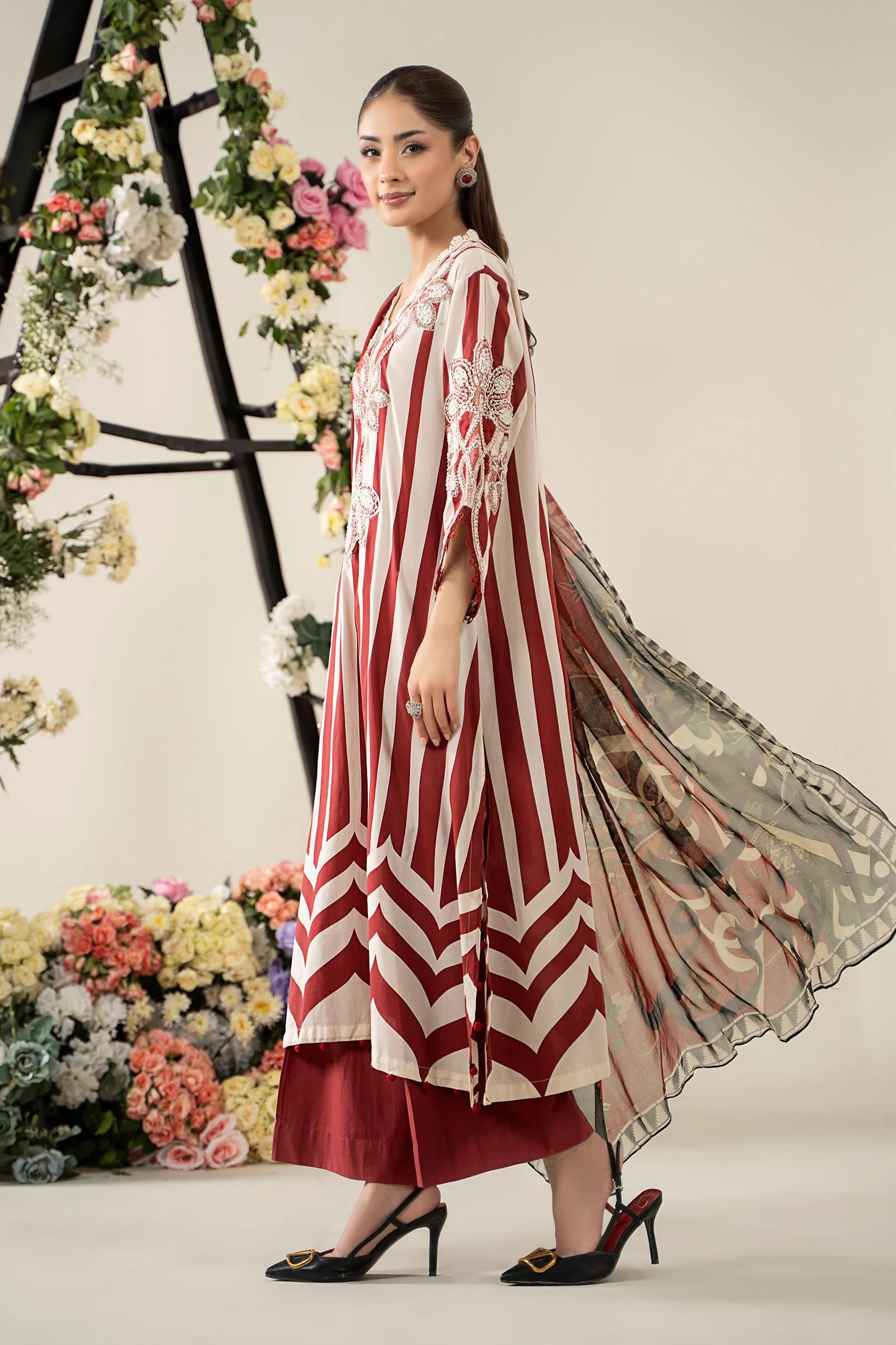 3 Piece Embroidered Lawn Suit | MPS-2609-A - Image 7