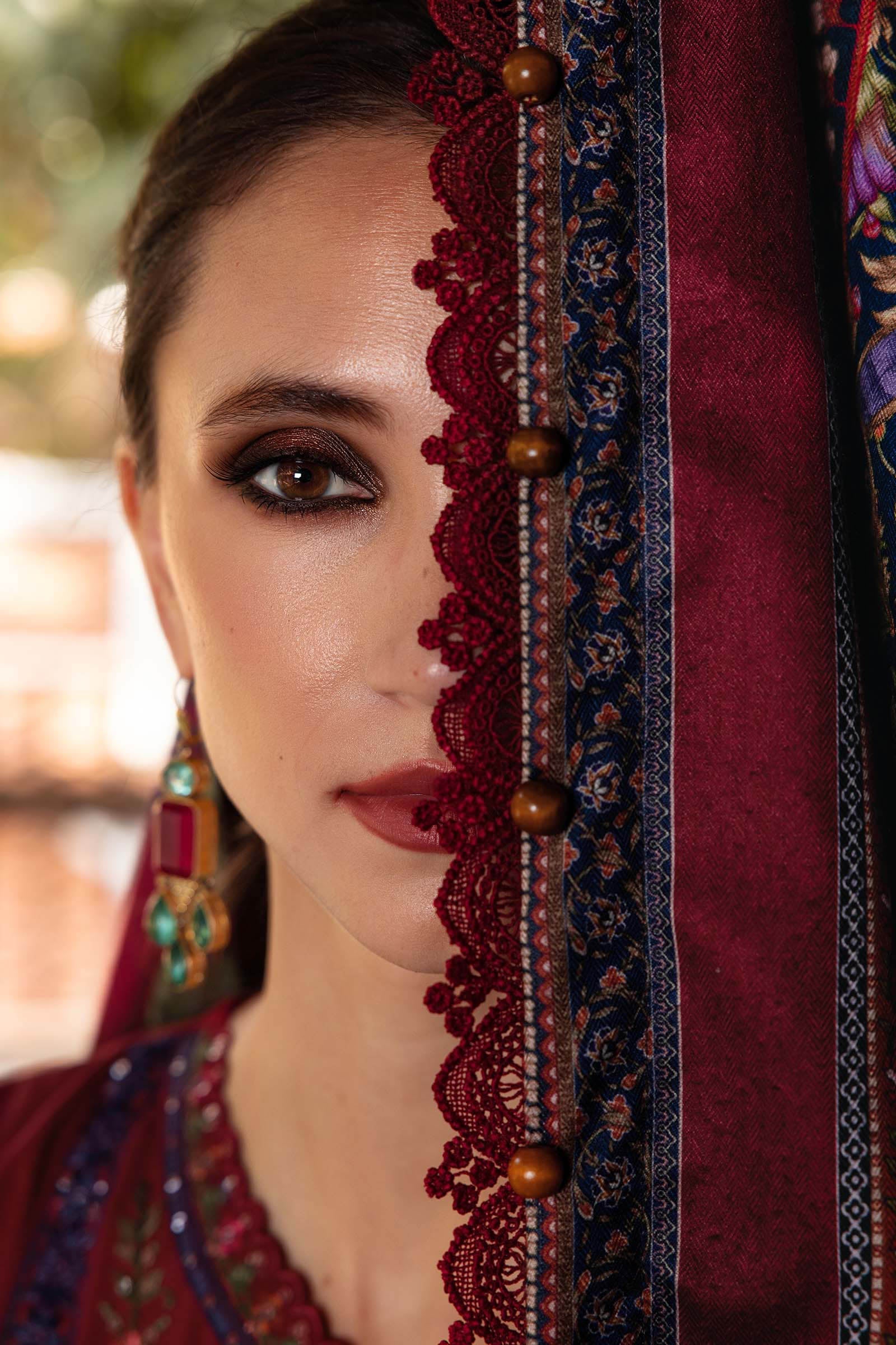 3 Piece Unstitched Embroidered Twill Linen Suit - Image 4