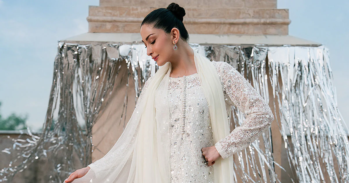 3 Piece Embroidered Net Suit - Image 7