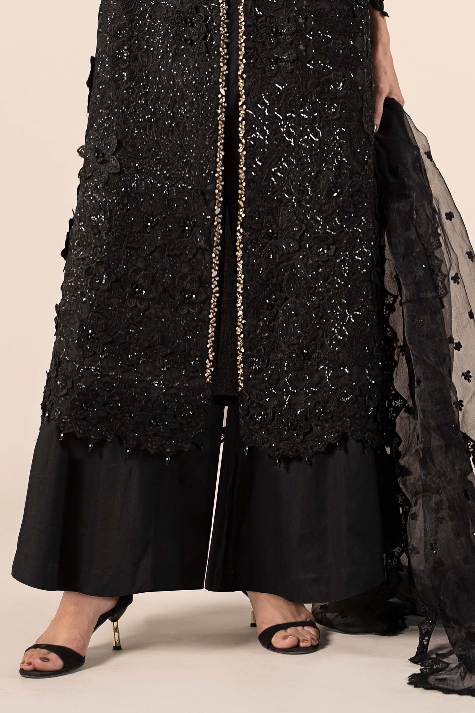 3 Piece Embroidered Organza Suit - Image 13