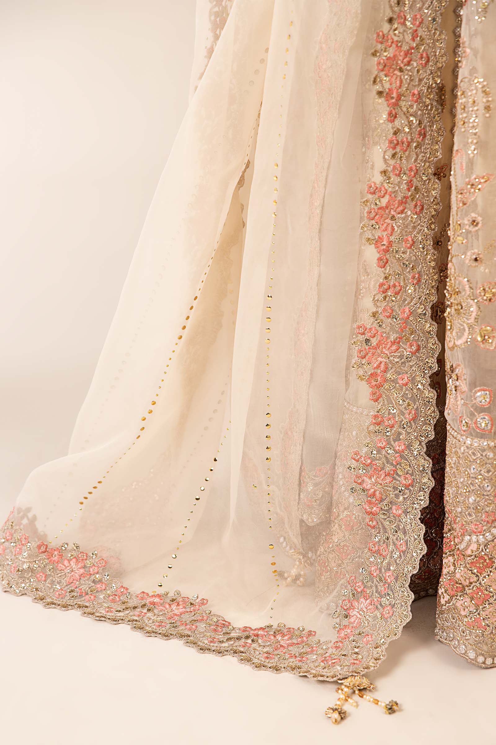 3 Piece Embroidered Organza Suit - Image 8